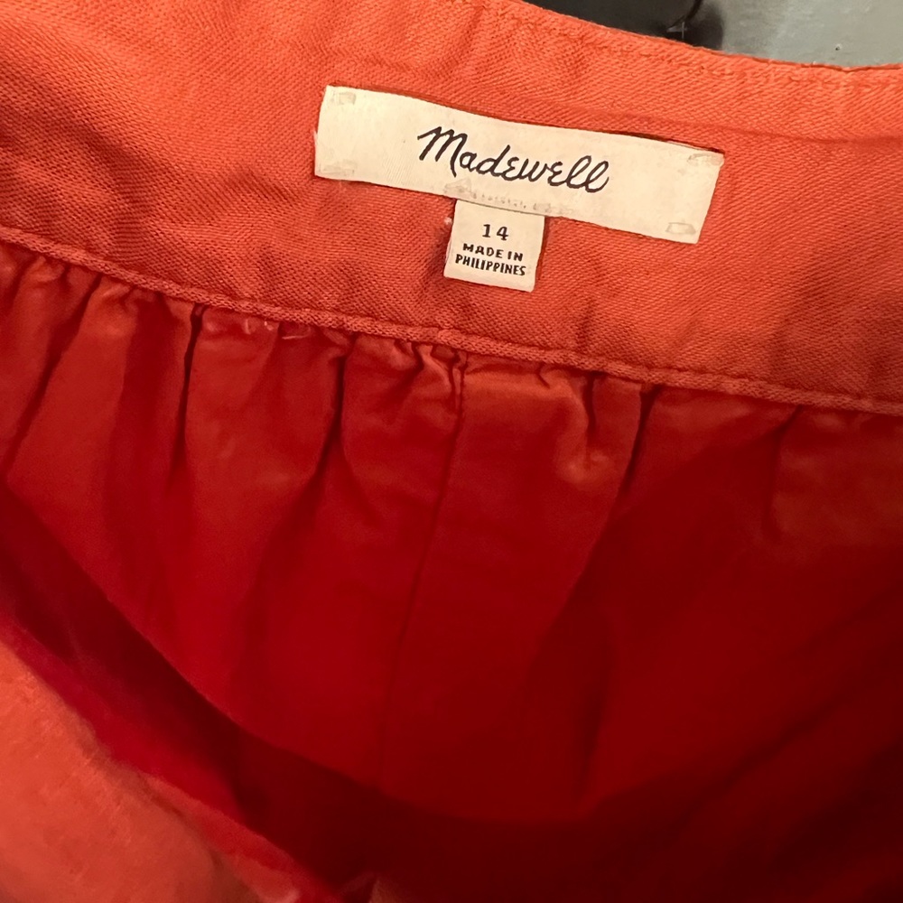 Madewell maxi skirt 100% cotton size 14